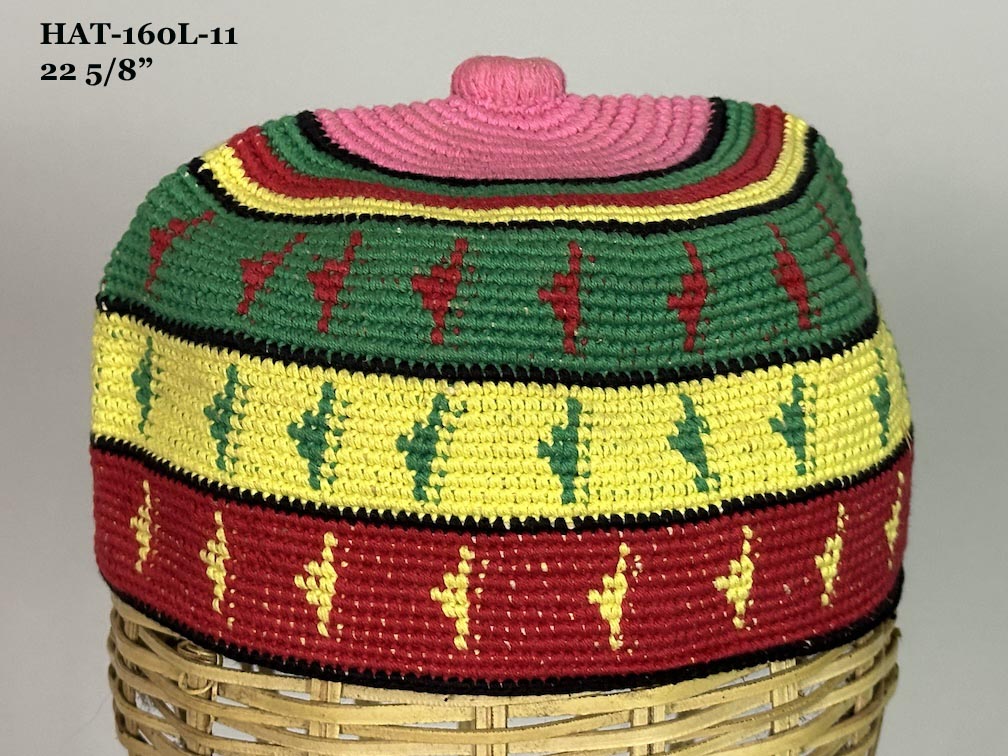 Large Size Woven Cotton African Kufi Men's Hat