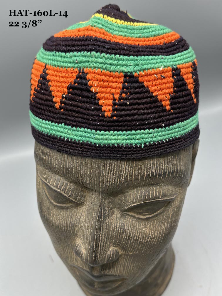 Large Size Woven Cotton African Kufi Men's Hat