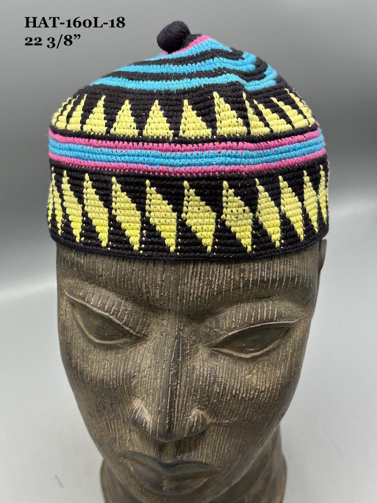 Large Size Woven Cotton African Kufi Men's Hat