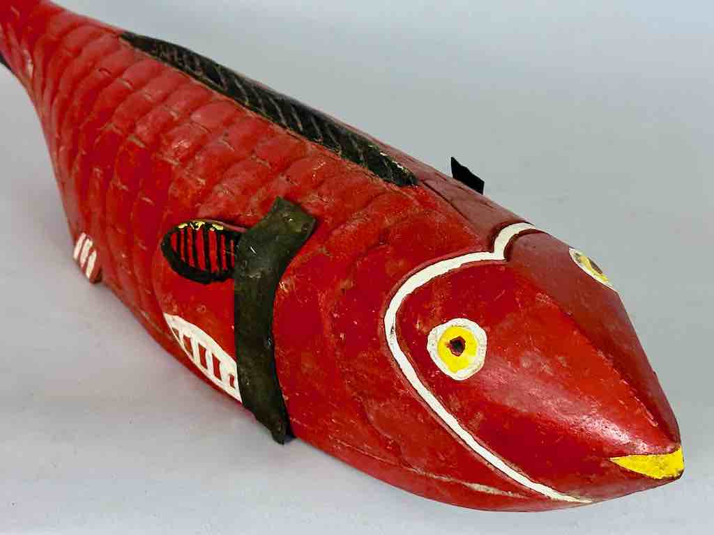 Medium Size Bozo Red Fish Puppet Sculpture | 24"
