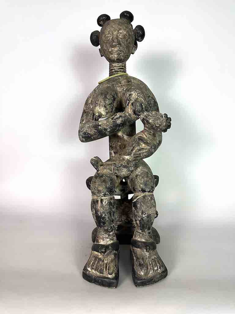 Ashanti Mother and Child Spirit Statue | 28"