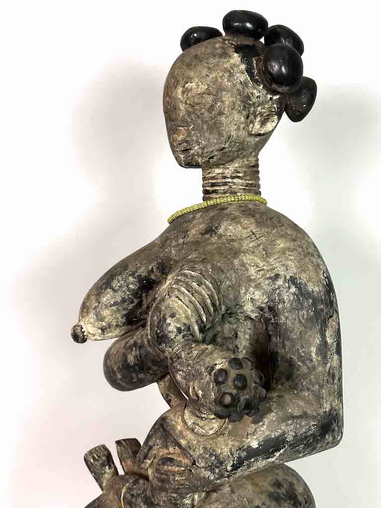 Ashanti Mother and Child Spirit Statue | 28"