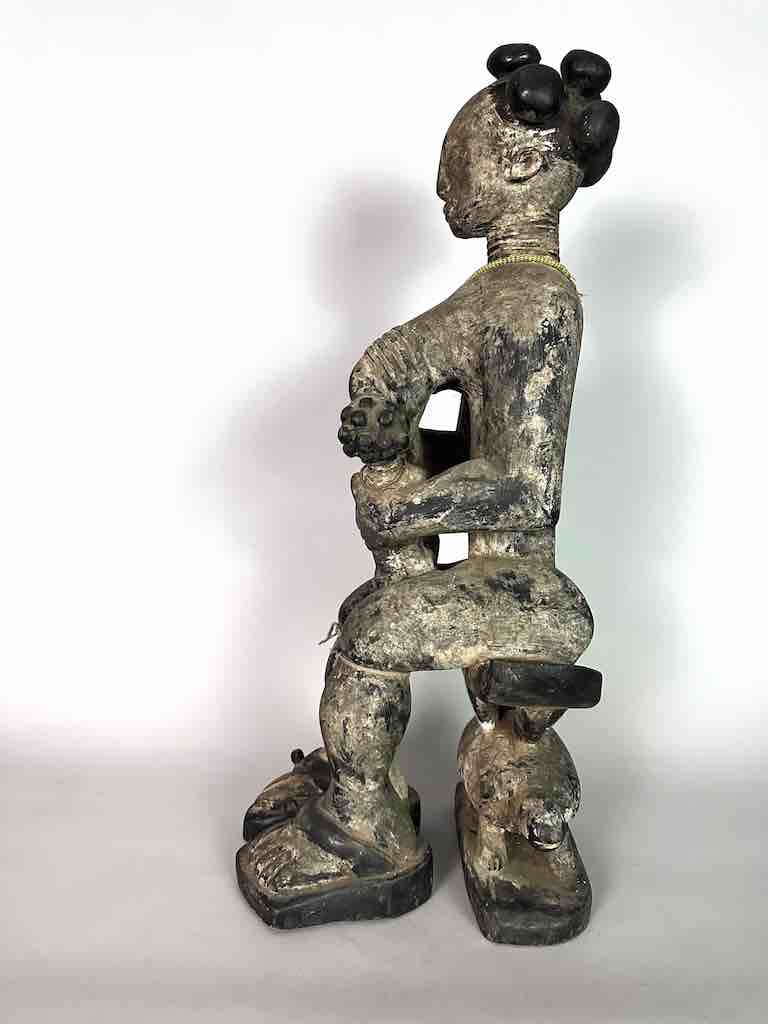 Ashanti Mother and Child Spirit Statue | 28"