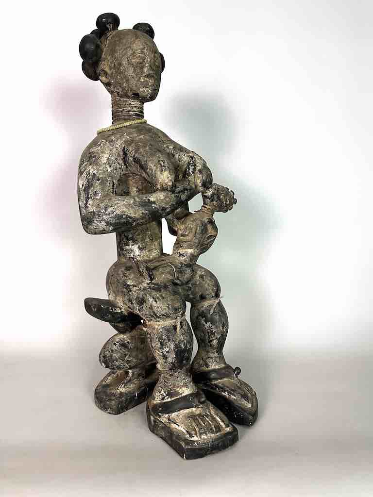 Ashanti Mother and Child Spirit Statue | 28"