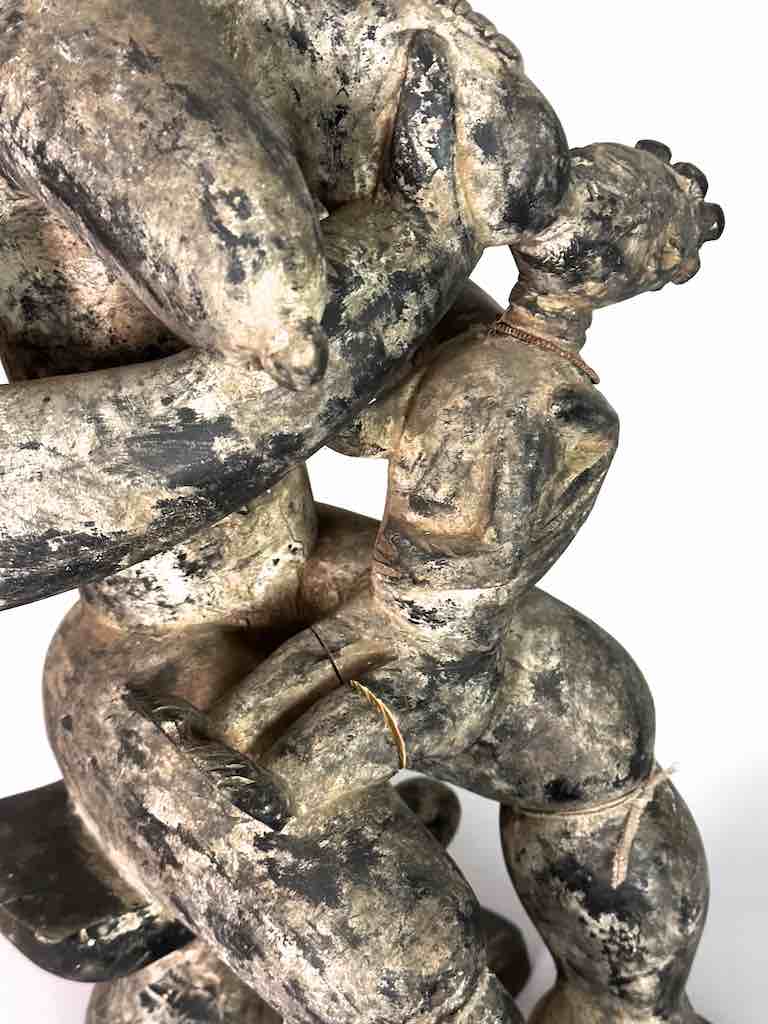 Ashanti Mother and Child Spirit Statue | 28"