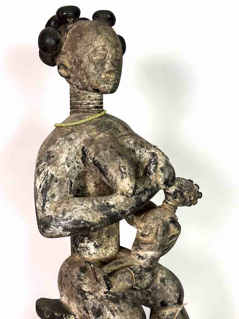 Ashanti Mother and Child Spirit Statue | 28"