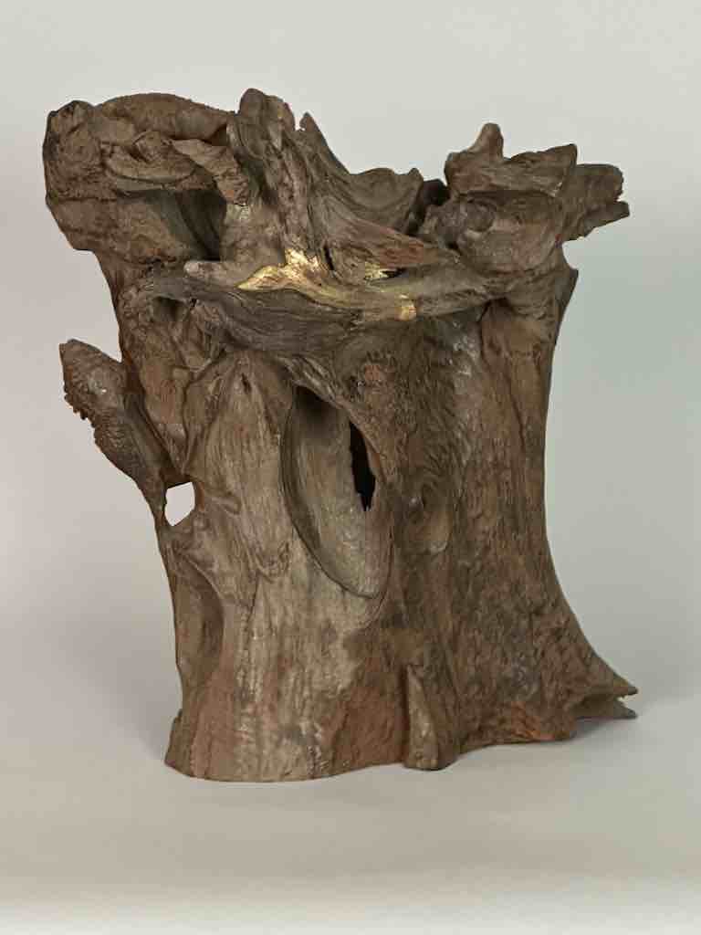 Hand-Carved Wooden Tree: 2 Lizards on the Tree - Vietnam