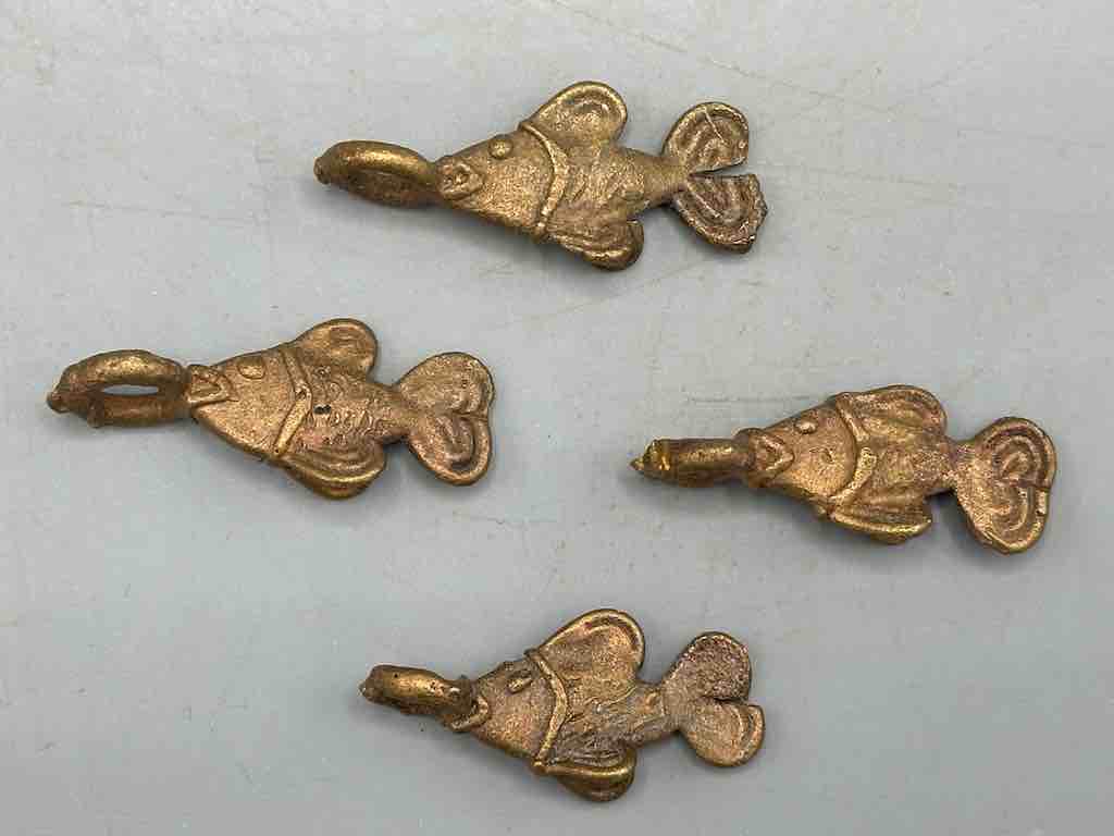 Small African Brass Fish Pendant - Ghana