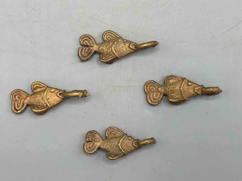 Small African Brass Fish Pendant - Ghana