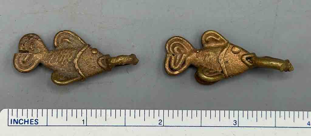 Small African Brass Fish Pendant - Ghana