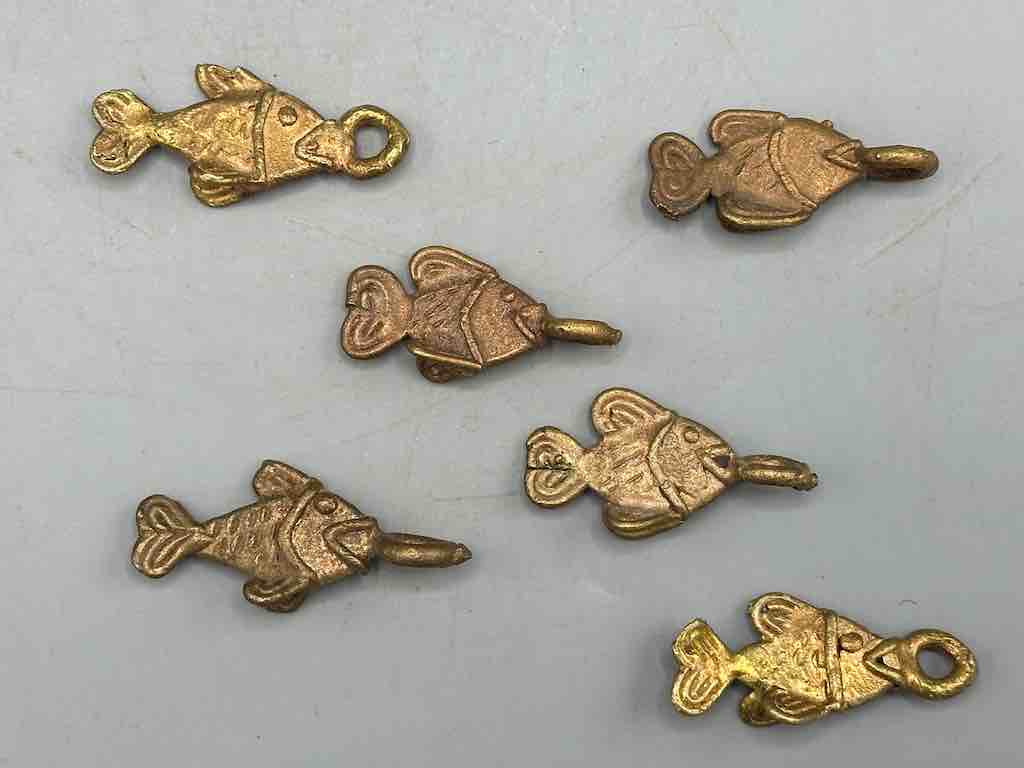 Small African Brass Fish Pendant - Ghana