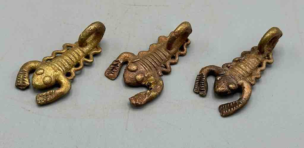 Small African Brass Scorpion Pendant - Ghana