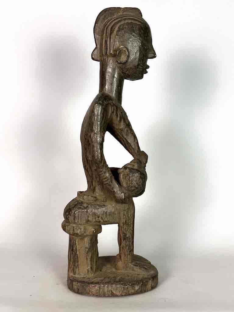 Ashanti Mother Suckling Child Spirit Statue | 24"
