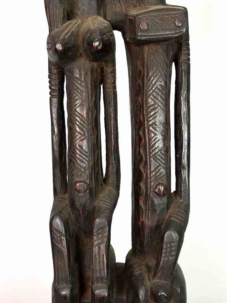 Dogon Primordial Couple Ancestor Spirit Statue | 27" - Mali