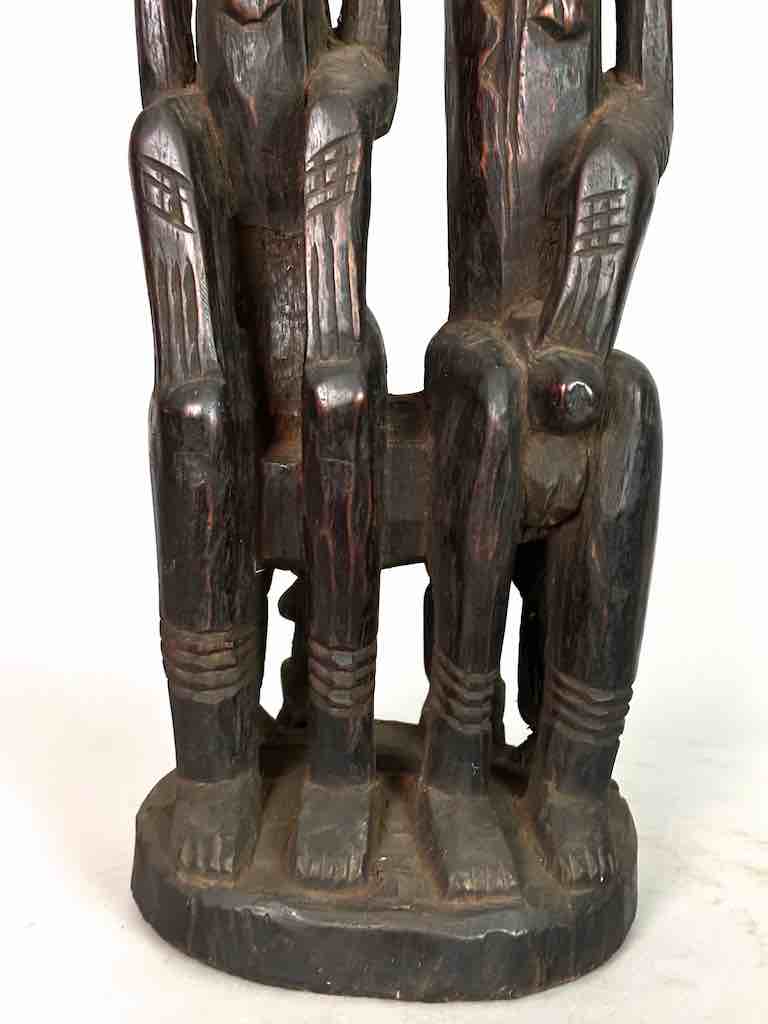 Dogon Primordial Couple Ancestor Spirit Statue | 27" - Mali