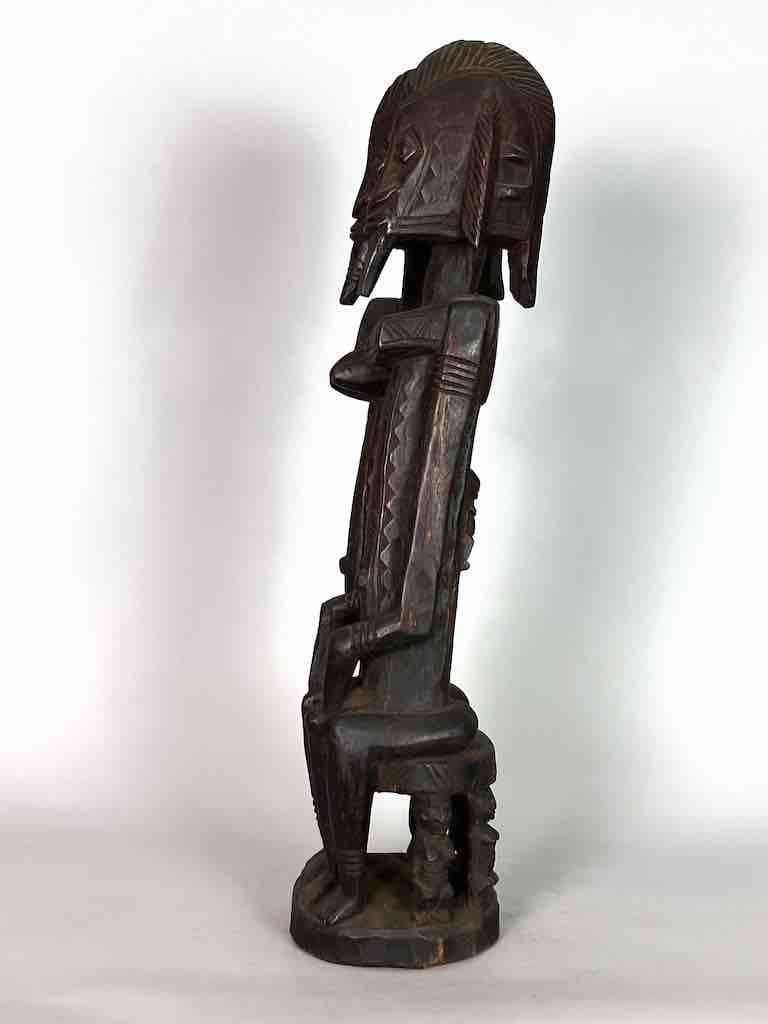 Dogon Primordial Couple Ancestor Spirit Statue | 27" - Mali