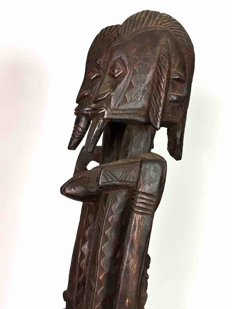 Dogon Primordial Couple Ancestor Spirit Statue | 27" - Mali