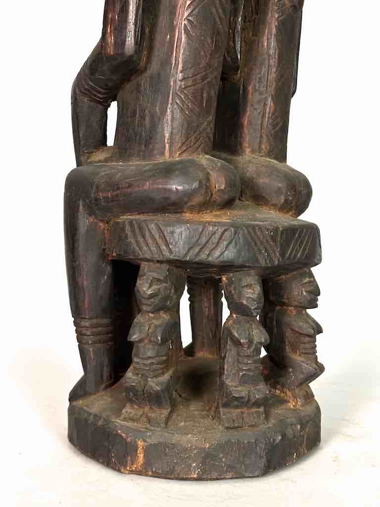 Dogon Primordial Couple Ancestor Spirit Statue | 27" - Mali