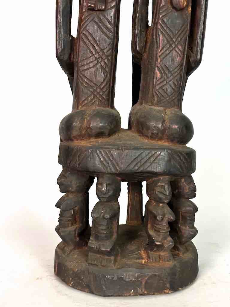 Dogon Primordial Couple Ancestor Spirit Statue | 27" - Mali