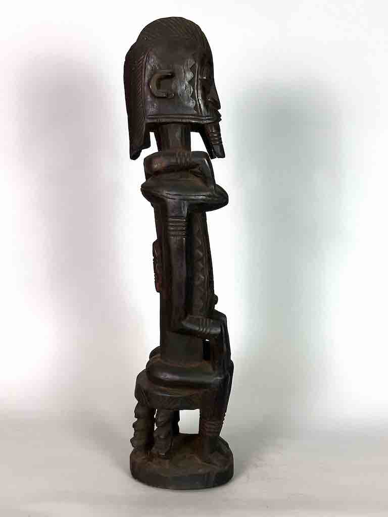 Dogon Primordial Couple Ancestor Spirit Statue | 27" - Mali
