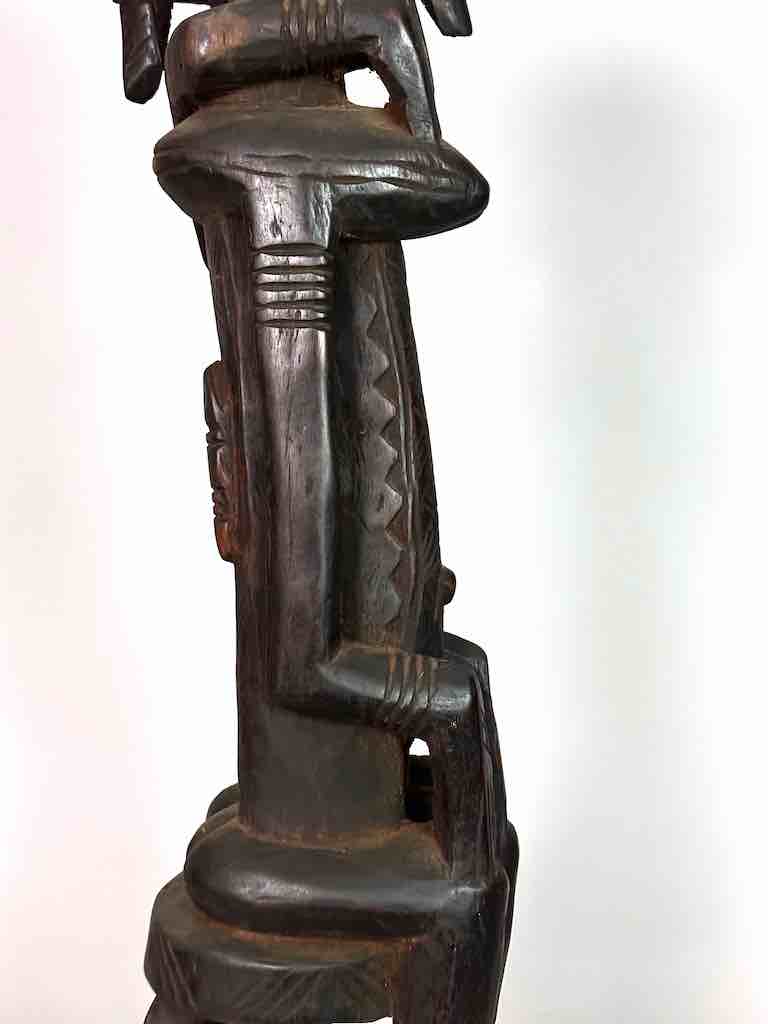 Dogon Primordial Couple Ancestor Spirit Statue | 27" - Mali
