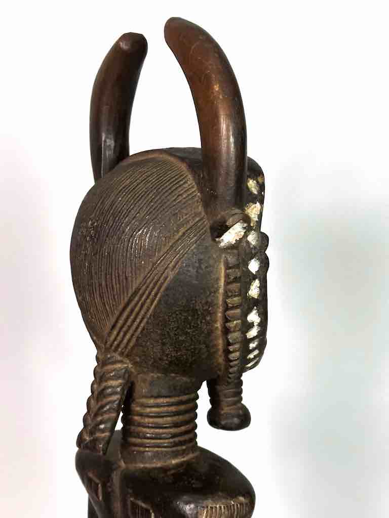 Large Baule Male Mask Ancestor Spirit Statue | 24"