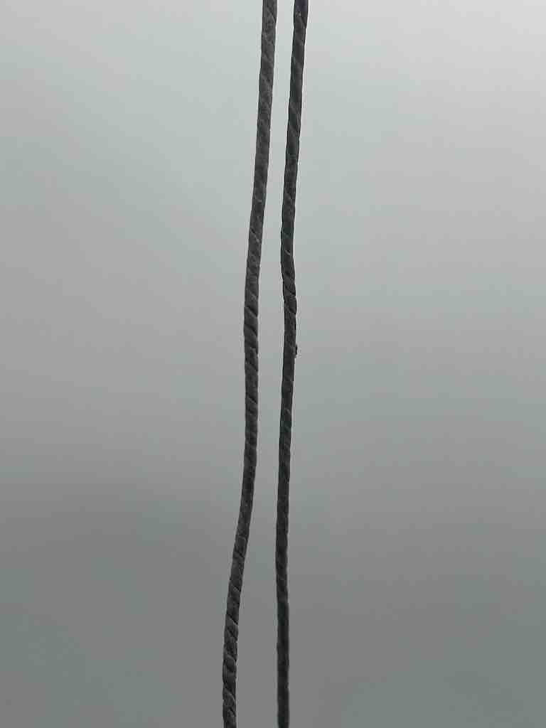 Vintage Small Brass Dogon Man Pendant on Single Strand Leather Cord Necklace