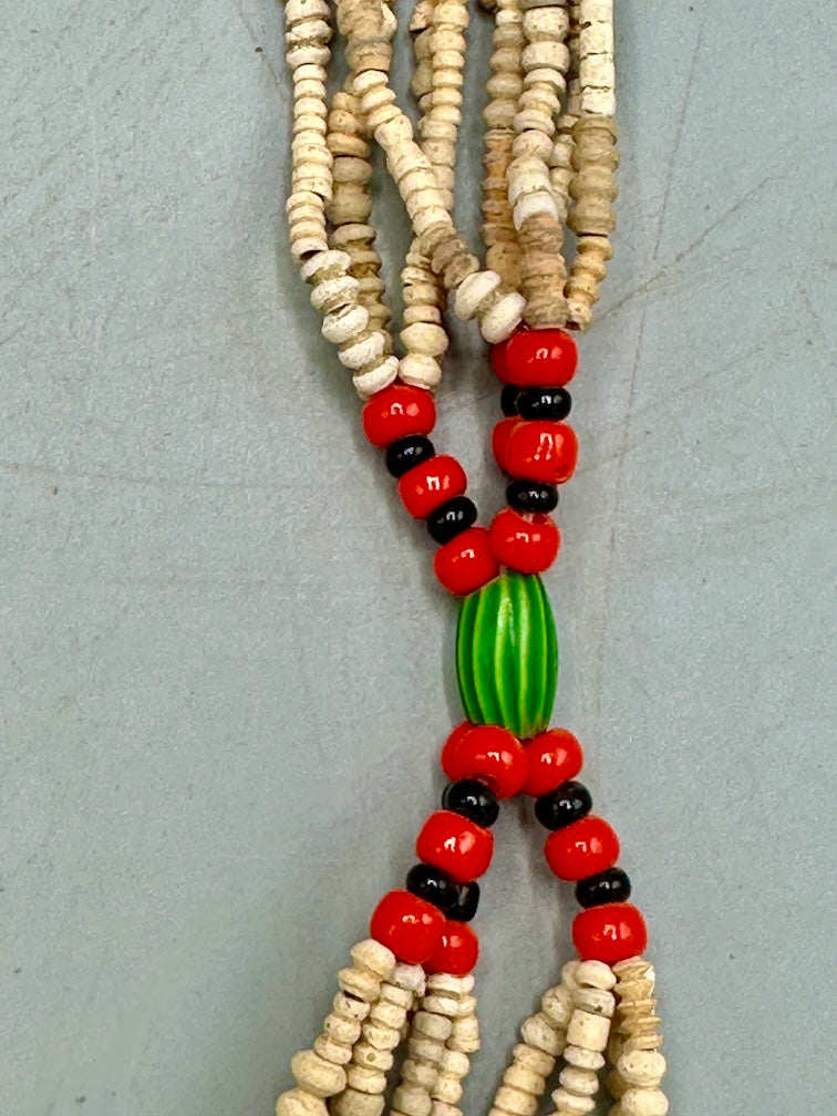 Smallest Excavated Clay Bead/Carnelian, Glass Bead Necklace - Mali