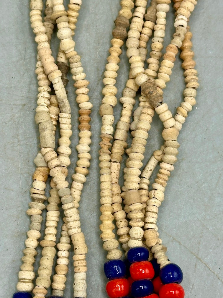 Smallest Excavated Clay Bead/Carnelian, Glass Bead Necklace - Mali