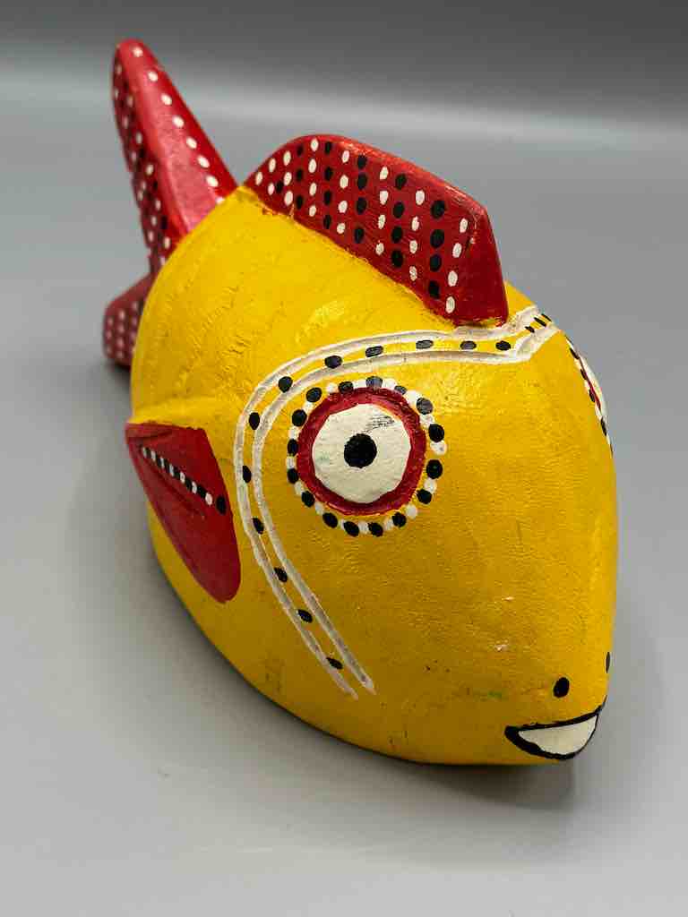 Bozo Yellow Fish Puppet Sculpture | 10"