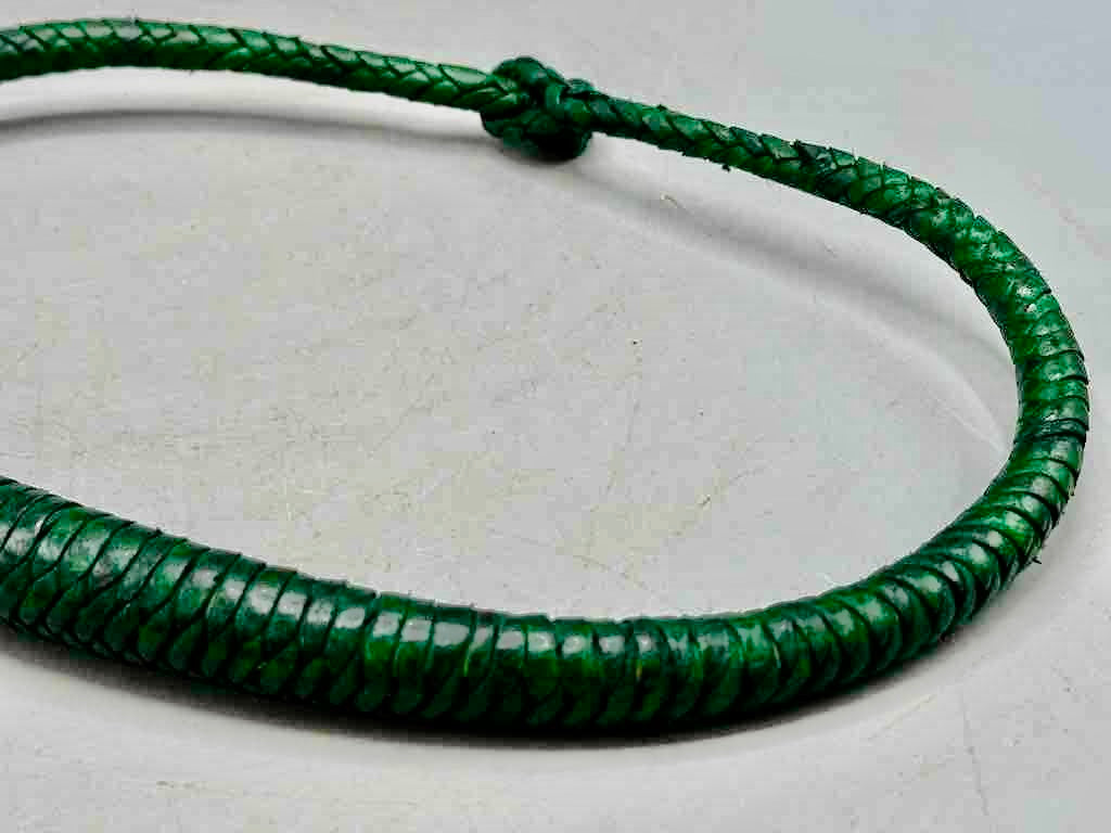 Tightly Woven Leather Colorful Choker Necklace - Mali