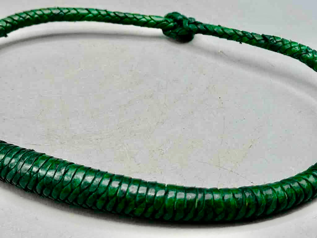 Tightly Woven Leather Colorful Choker Necklace - Mali