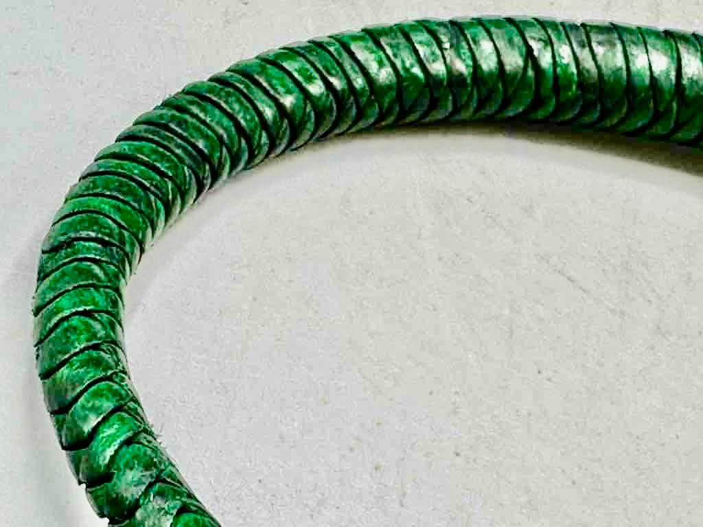 Tightly Woven Leather Colorful Choker Necklace - Mali