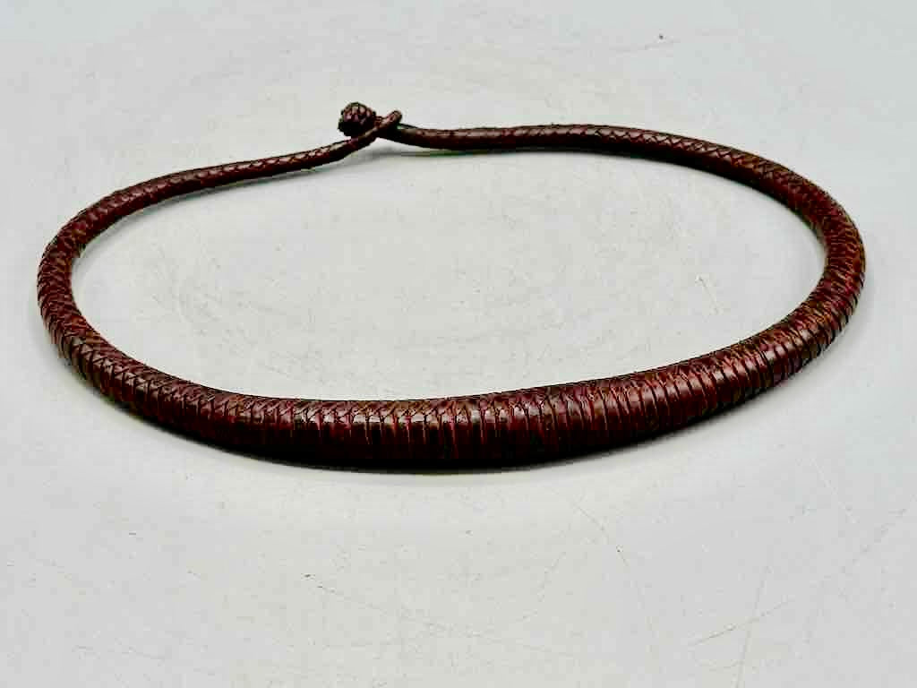 Tightly Woven Leather Colorful Choker Necklace - Mali