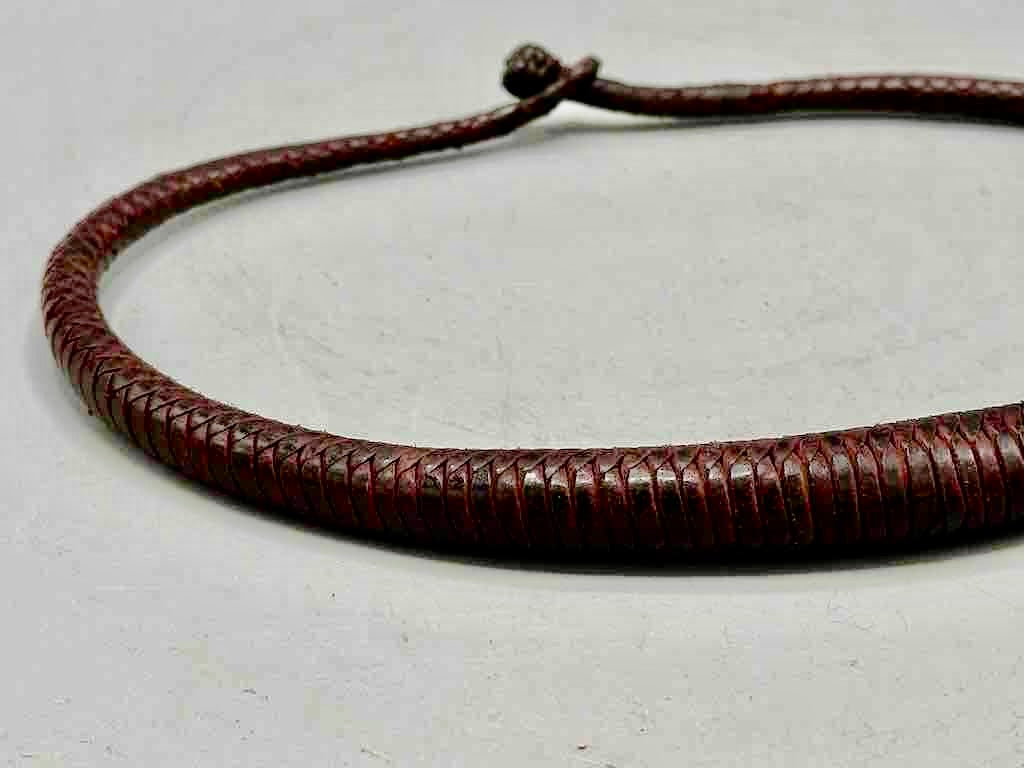 Tightly Woven Leather Colorful Choker Necklace - Mali