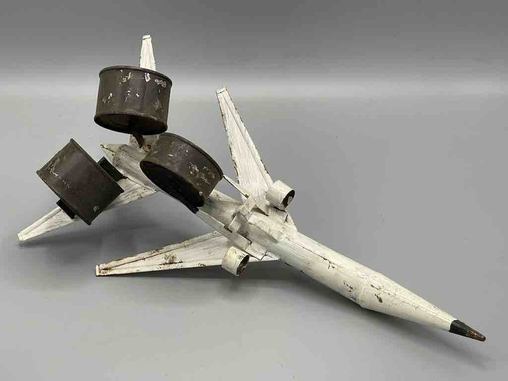 African Recycled Metal Can Toy Concorde Airplane - Senegal