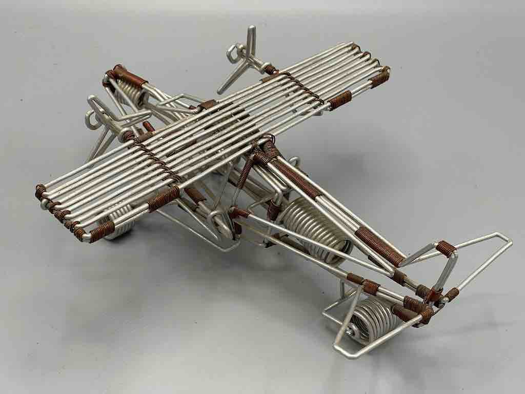 African Recycled Wire Toy 2-Propellor Airplane - Niger