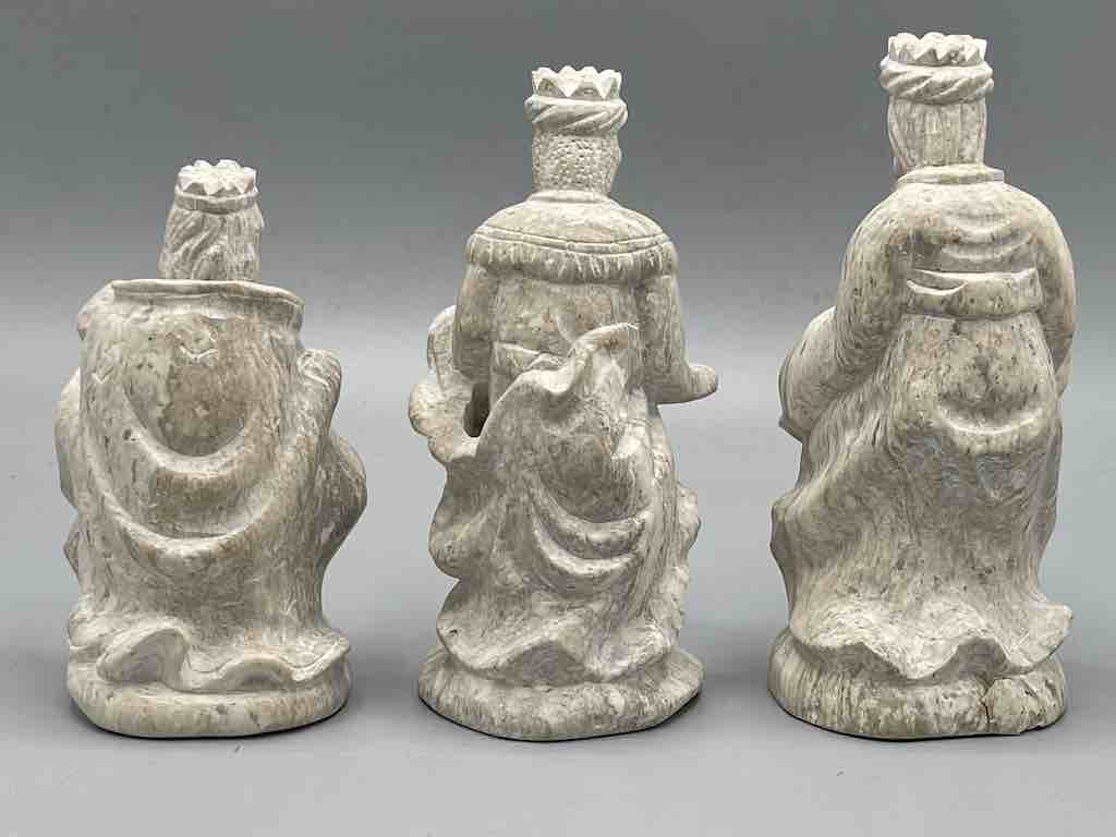 13-Piece Hand-Carved Soapstone Nativity - Viet Nam