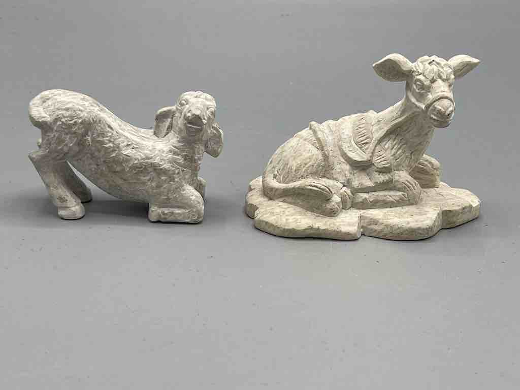 13-Piece Hand-Carved Soapstone Nativity - Viet Nam