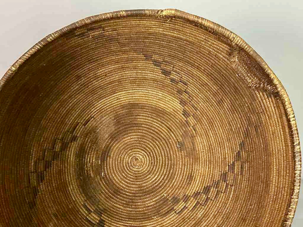 Extraordinary Large Covered Vintage Tutsi Decor Basket - Burundi