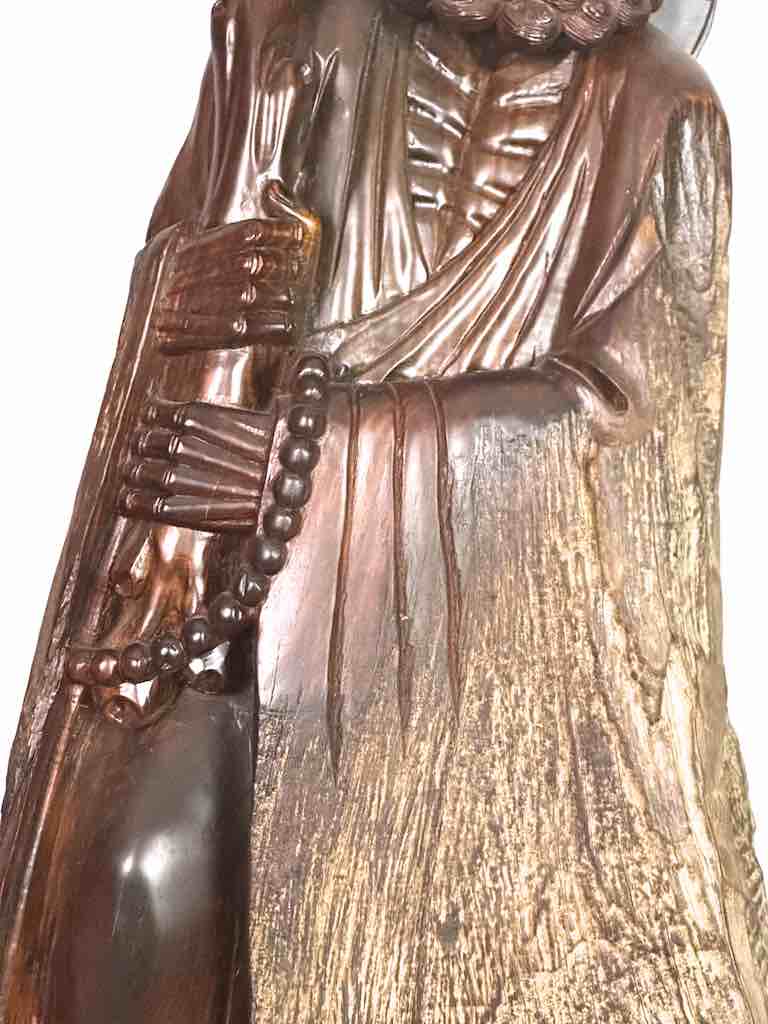 Vietnamese Rosewood Buddhist God Statue