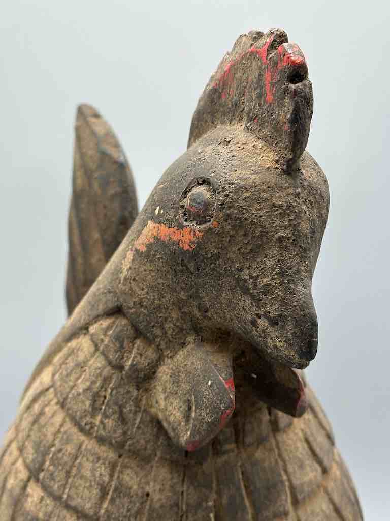 Wooden Baule Chicken Figure | Ivory Coast, Africa