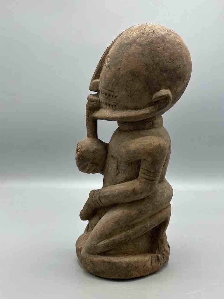 Vintage Dogon Male Figure Holding Penis - Mali