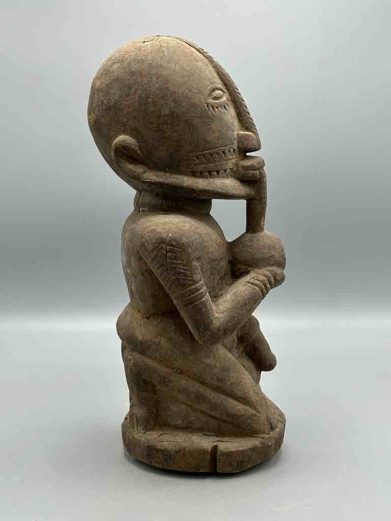 Vintage Dogon Male Figure Holding Penis - Mali