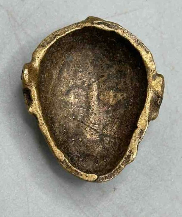 Small African Brass Mask - Ghana