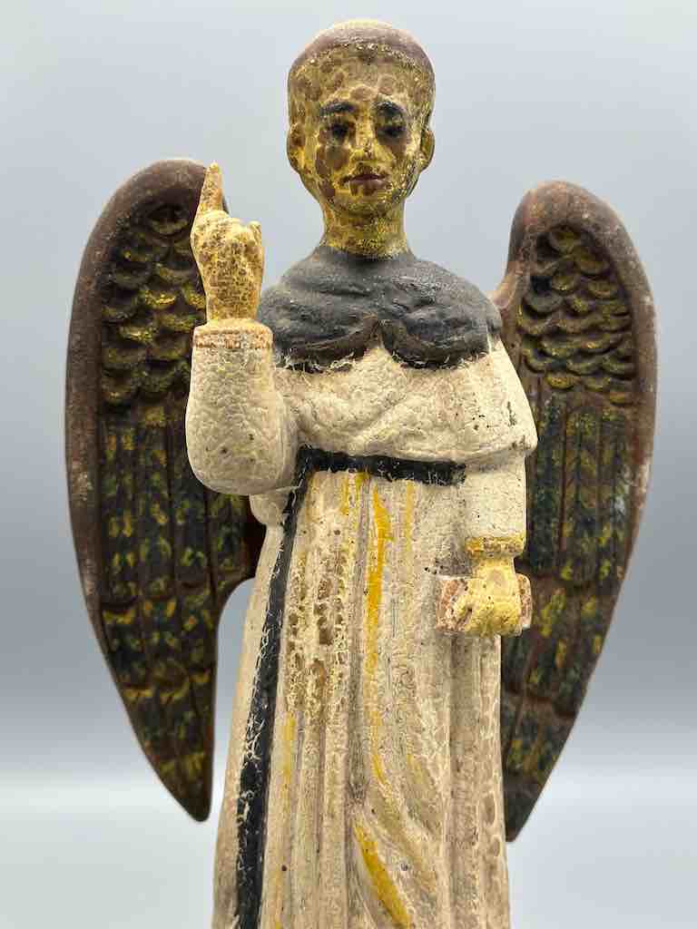 Antique Vietnamese Catholic Male Saint Figure Angel