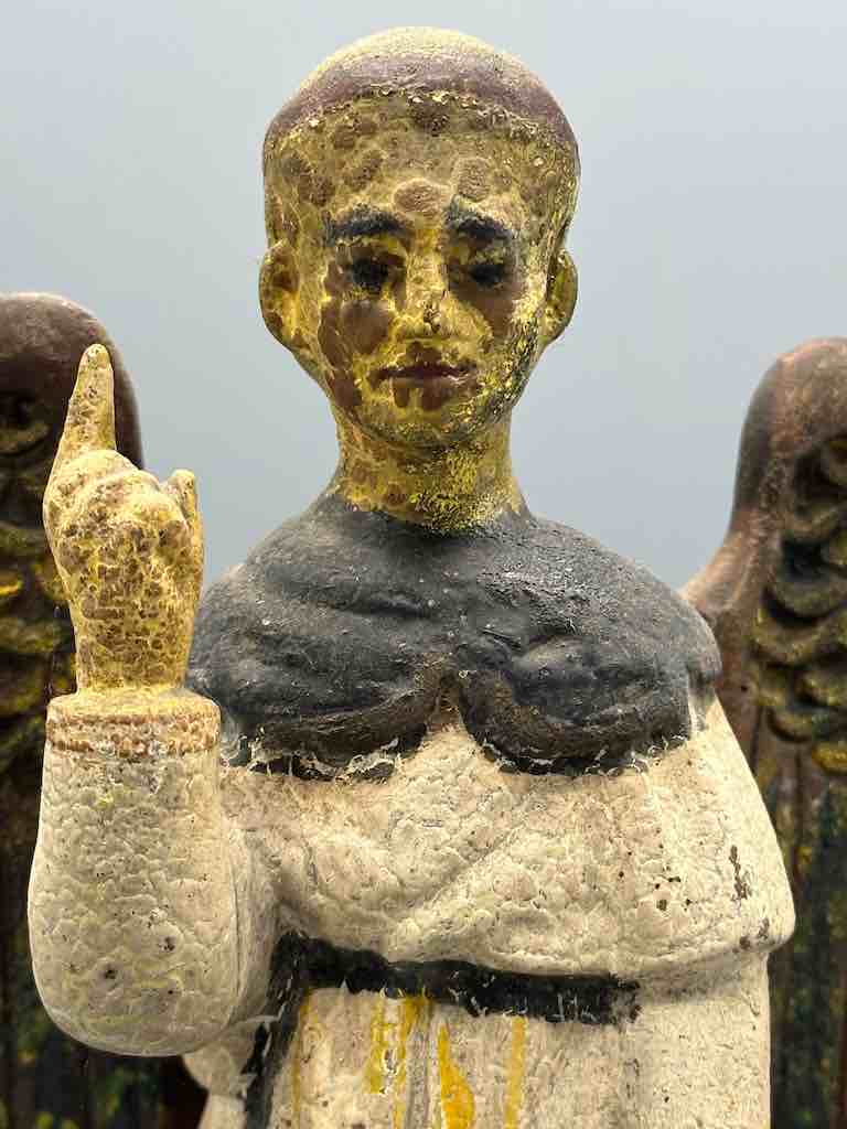 Antique Vietnamese Catholic Male Saint Figure Angel