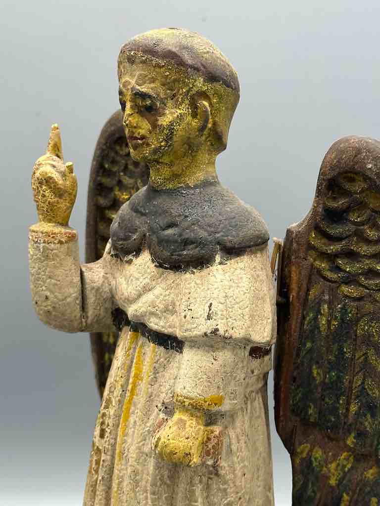 Antique Vietnamese Catholic Male Saint Figure Angel