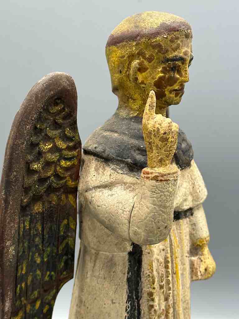 Antique Vietnamese Catholic Male Saint Figure Angel