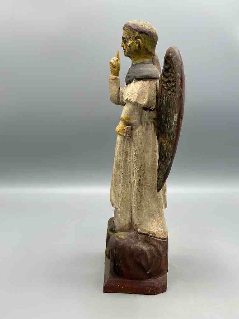 Antique Vietnamese Catholic Male Saint Figure Angel
